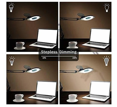 Lámpara De Aumento Led Con Abrazadera, Addie 1200 Lúmenes,