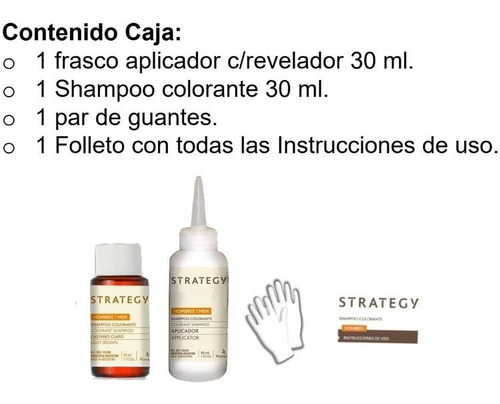 Strategy Shampoo Colorante Rubio Oscuro Efecto Inmediato
