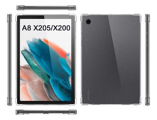 Capa Antiqueda Transparente Para Tablet Samsung A8 X200/x205