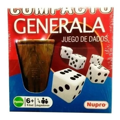 Juego De Dados Generala Cubilete Nupro 1863