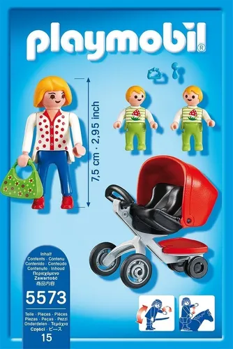 Mama con carrito de gemelos playmobil hotsell