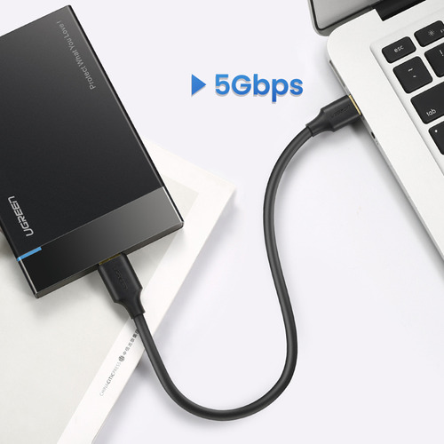 Cabo Micro Usb B Para Usb 3.0 Ugreen Macho 2 Metros Preto