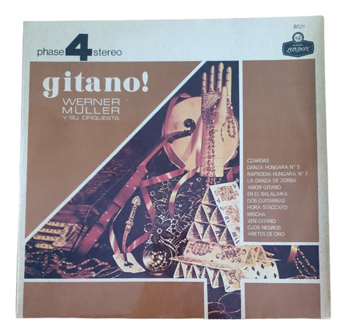 Vinilo Werner Muller Y Su Orquesta Gitano! Lp Disco