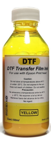 Tinta Dtf 100ml C M Y K  Para Impresoras Epson