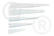 Comprar 2 Mensula 27cm Para Riel Doble Reforzada Blanca Todoestantes