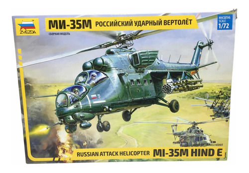 Helicóptero Mi35 Hind Ruso 1/72 Maqueta Zvezda 7276 La Plata