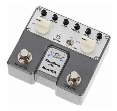 Pedal de efecto Mooer Micro Shimverb Pro TRV1 gris