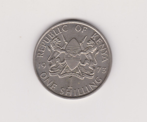 Moneda Kenia 1 Shilling Año 1973 Excelente