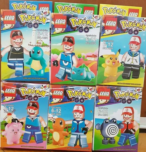 Lego Pokemon Go Mini Figuras Para Armar Combo X 6 Modelos