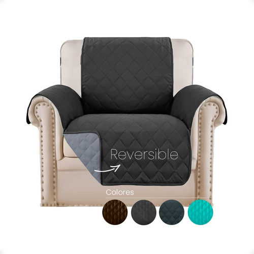 Cubre Sofa Sillon 1 Cuerpo Reversible Impermeable Tcs