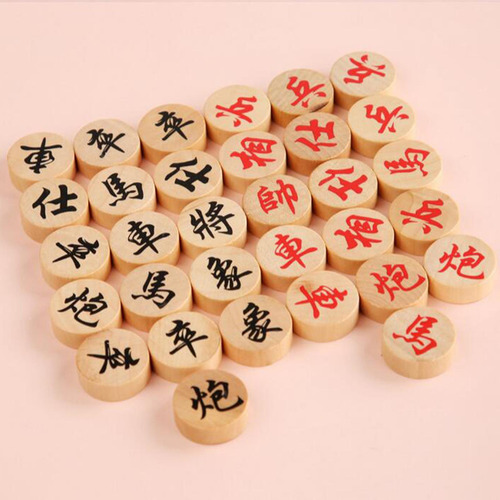 32 Piezas De Ajedrez De Madera, Piezas De Juegos Xiangqi,