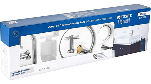 Juego De 6 Accesorios Para Baño Wm Insumos Sanitarios 