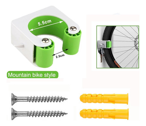 4 Ganchos De Pared Con Hebilla De Aparcamiento Para Biciclet