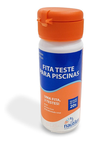 Kit Teste Total - Ph - Cloro - Alcalinidade Total - 50 Fitas