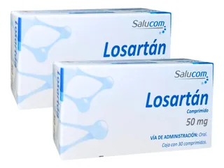 Losartán 50 Mg Caja Con 30 Comprimidos Pisa 2 Pack