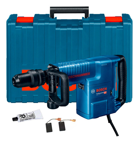 Martillo Demoledor Gsh 11 E Bosch + Kit De Mantenimiento Color Azul