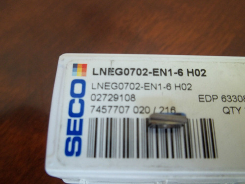 New Seco Lneg0702 En1 6 H02 Buy It Now=7 Inserts Free Sh Dde