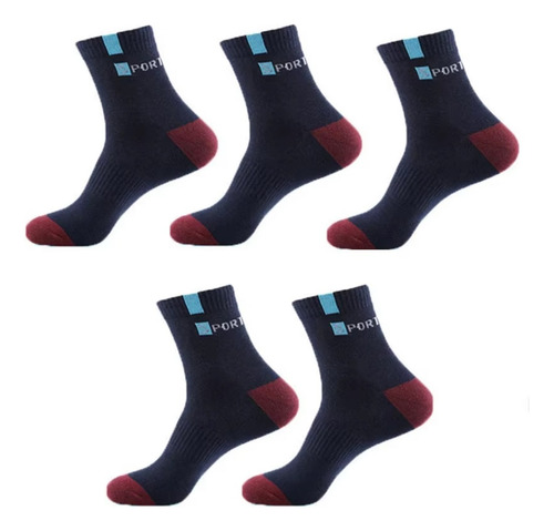 Calcetines Deportivos De Algodón Transpirable Para Hombre, 5