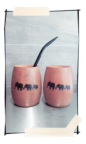Imagen 9 de 10 de Mate Algarrobo Huevito Yuco +bombilla (opción Personalizado)