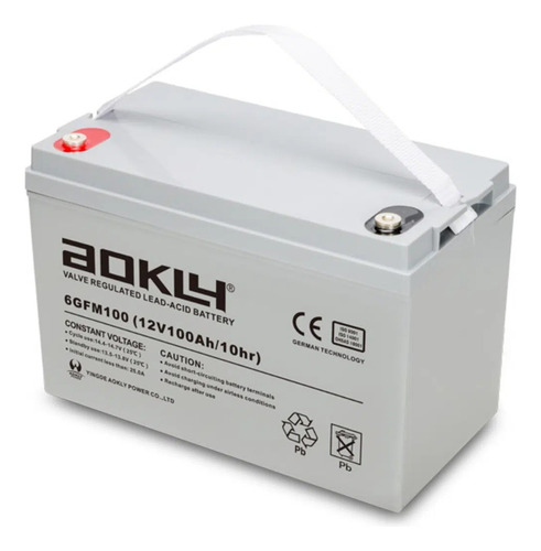 Bateria Aokly Ciclo Profundo De Gel 12 V 100 Amp/h