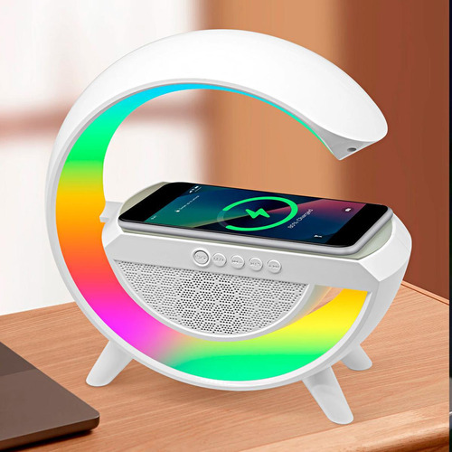 Luminária Inteligente G-speaker Caixa Som Wireless Luzes Led