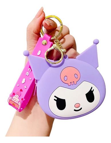 Monedero Con Llavero Kuromi Hello Kitty My Melody Sanrio 