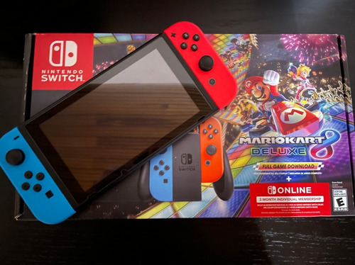 Nintendo Switch Neon + Mario Kart 8 Deluxe