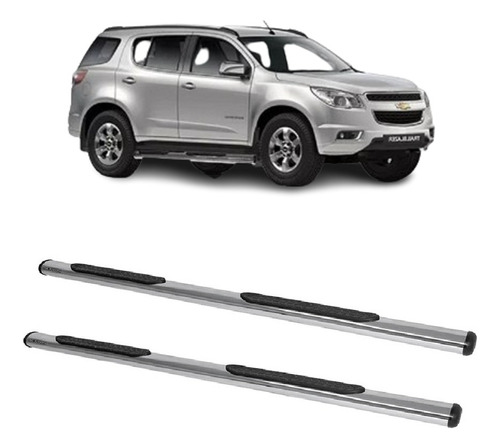 Estribo Tubular Oblongo Cromado Trailblazer 2013 2024