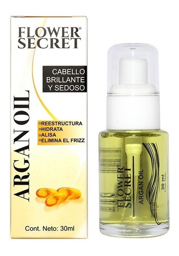 Aceite Capilar Argan 30 Ml Flower Secret Cabello Brillante 