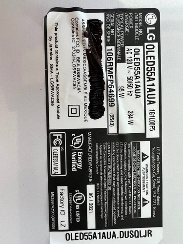 Targeta Main LG Oled55a1aua (Usado)