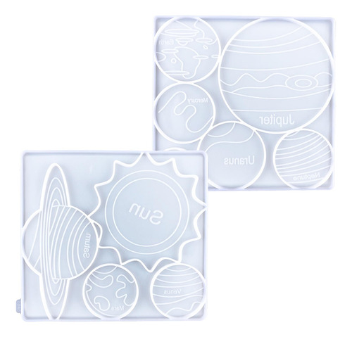 Molde De Resina Para Posavasos, 2 Uds., Alfombrilla Para
