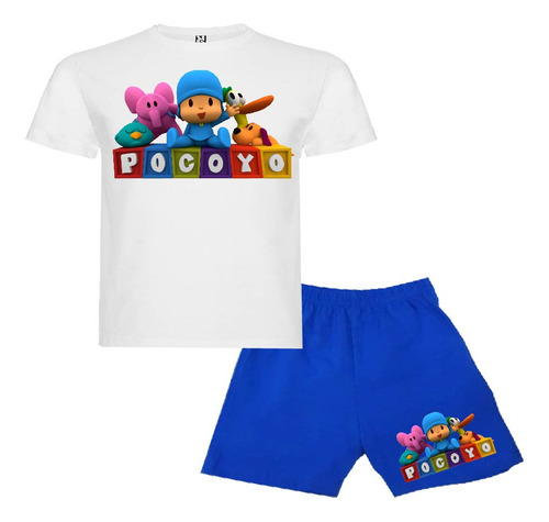 Pijama Corto Niños Algodon Pocoyo