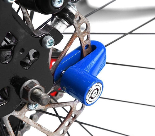 Imagen 5 de 7 de Tranca Cerradura Bloqueo Disco Para Bicicletas Anti Robo Off