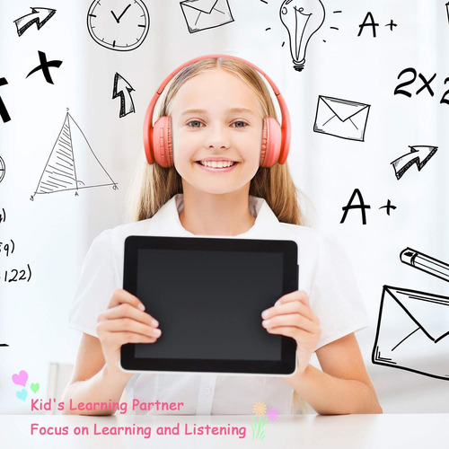 Mokata Headphones Bluetooth Wireless/wired Kids Volume Li Ab
