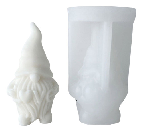 Molde De Silicona Para Velas, Bonito Yeso Enano Con Forma De