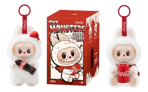 Laa Muñeco Labubu Edición Coca Cola The Monsters Colgante