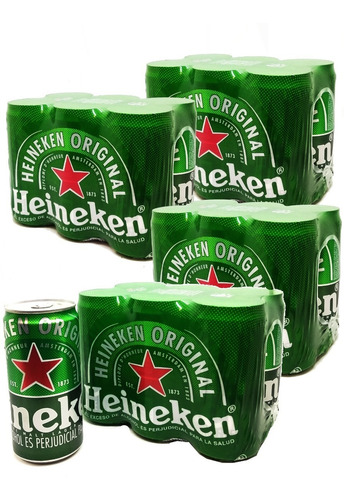 Cerveza Heineken En Lata Bandeja De 24un - mL a $11