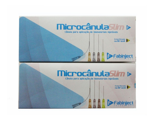 Microcânula Fabinject Kit Com 22g X 50mm - 20 Cânulas