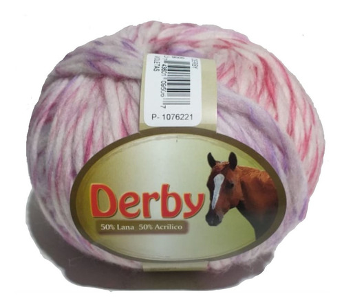 Estambre Derby Super Suave Lana/acrílico Madeja 100g Color Violetas