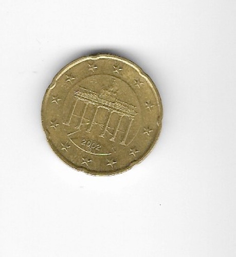 Ltc451 Coleccionable 20 Centavos Euro De Alemania 2002 Cecag