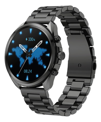 Smartwatch Soul Evo 900 Malla Metalica Funcion Llamada Malla Negro