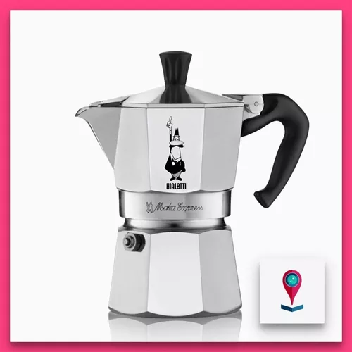 Bialetti Moka Express Cafetera Italiana 3 Tazas Aluminio