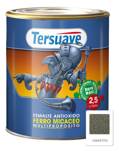 Esmalte Antioxido Ferro Micáceo Tersuave Mate 2,5 Lts - Mix Color Grafito