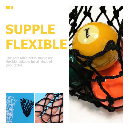 Bolsa De Malla Para Mesa De Billar Drop Pocket, 6 Unidades