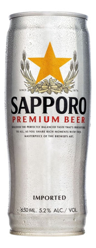 Cerveza Premium Beer X650ml Sapporo Japón