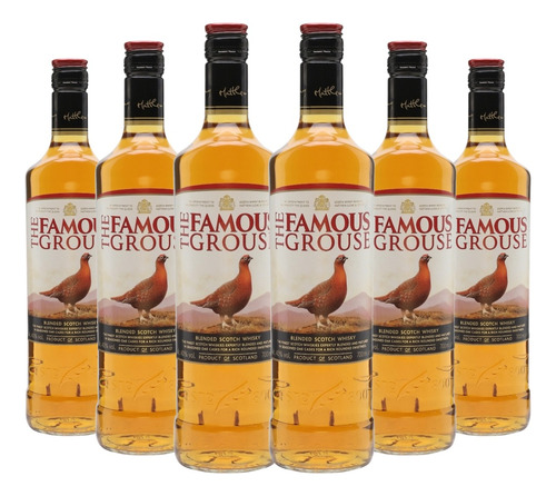 Pack 6x Whisky The Famous Grouse 750ml