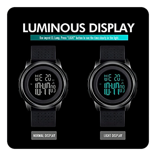 Yuink Reloj Para Hombre Reloj Deportivo Digital Ultrafino Re