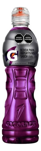 3 Pza Bebida Gatorade Sabor Uva 600 Ml