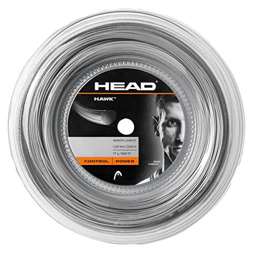 Head Hawk Tennis Racket String 660' Reel - 17 Gauge Monofila