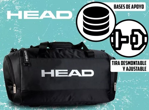 Imagen 4 de 8 de Bolso Head Deportivo Gym Urbano Llavero Monedero Y Botinero